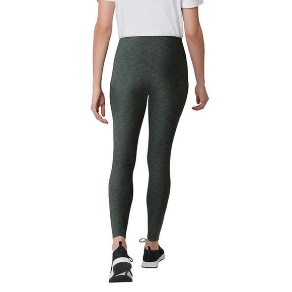 NWT Eddie Bauer Ladies' Trail Tight Leggings Zip Pockets Green Size Small - Picture 2 of 3